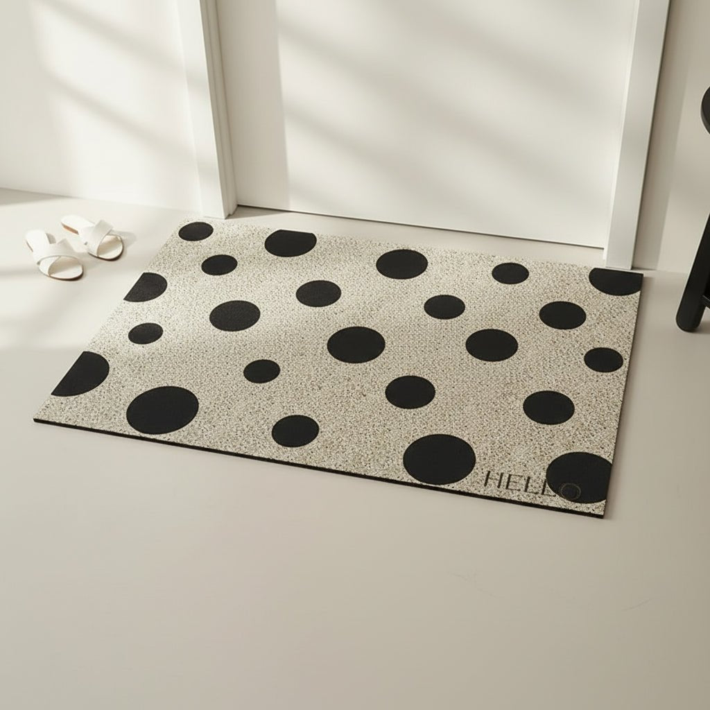 Non Slip Floor Mat, Small Rug for Living Room and Bedroom, Soft Flannel Geometric Area Rug for Office