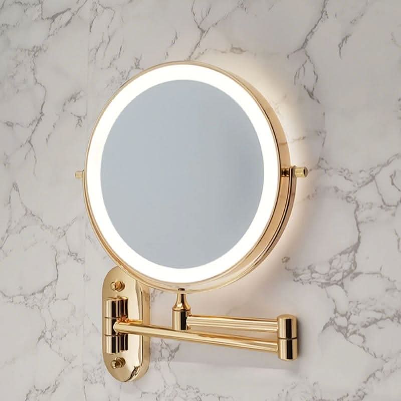 Dressing Table Mirror with Lights, Light Up Mirror with 5x Magnification, Rechargeable LED Makeup Mirror Lamp for Vanity
