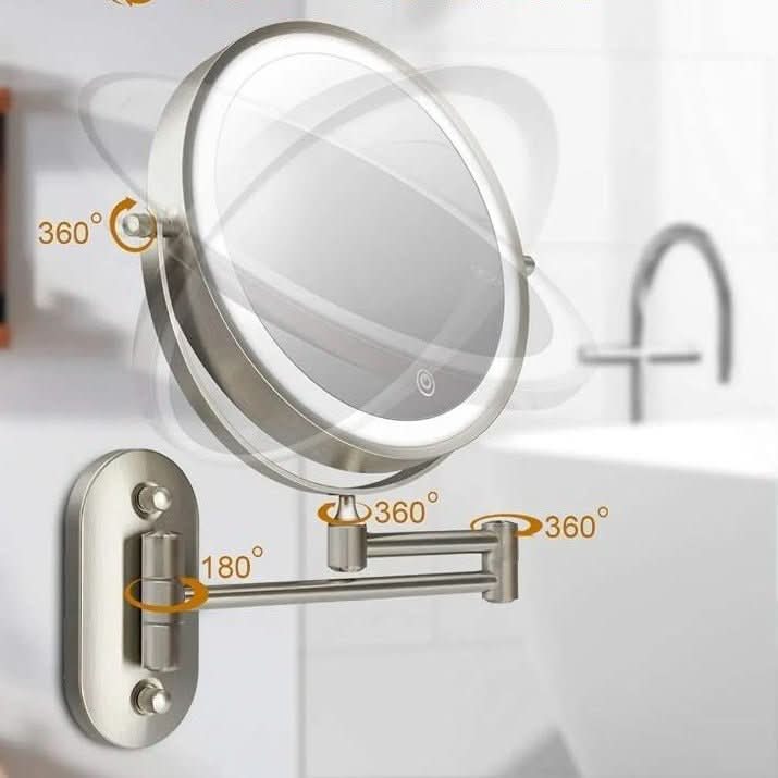 Dressing Table Mirror with Lights, Rechargeable LED Makeup Mirror Lamp for Vanity – image 9