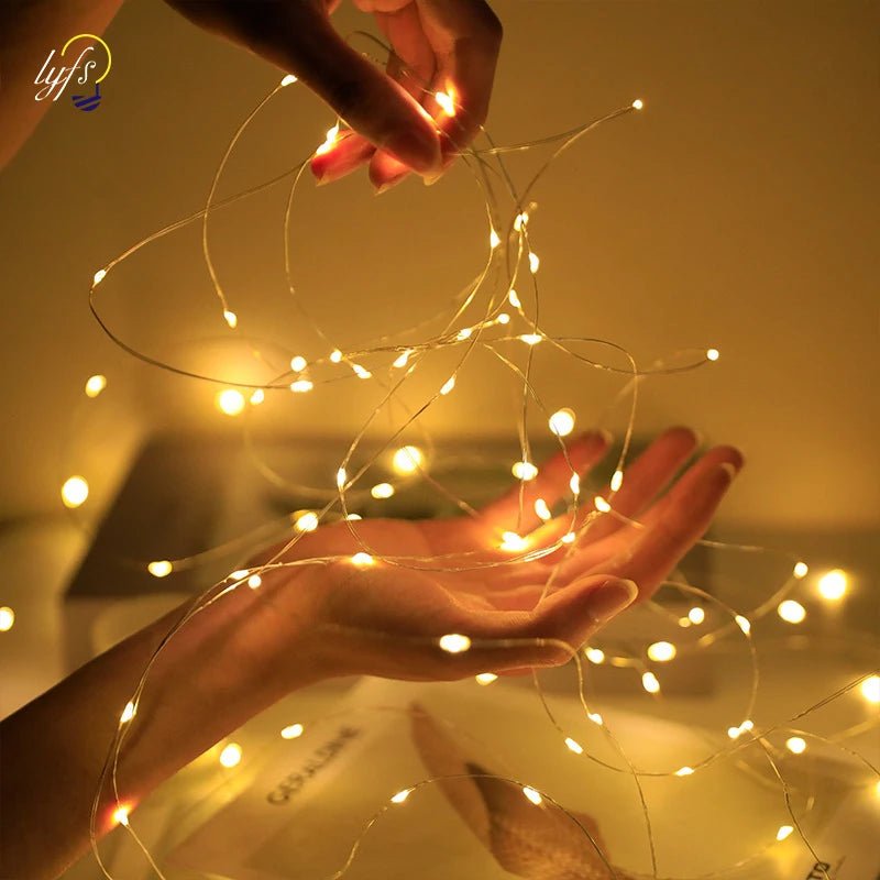 Battery Fairy Lights Warm White, Waterproof Garden Lights, LED String Lights for Bedroom, 1-3 m_04