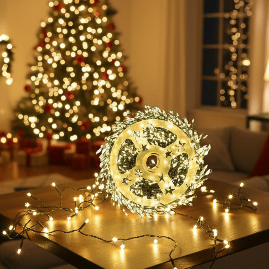 Outdoor Christmas Lights, Copper Wire Fairy Lights with Remote, Firework Tree Lights for Christmas Decorations_00