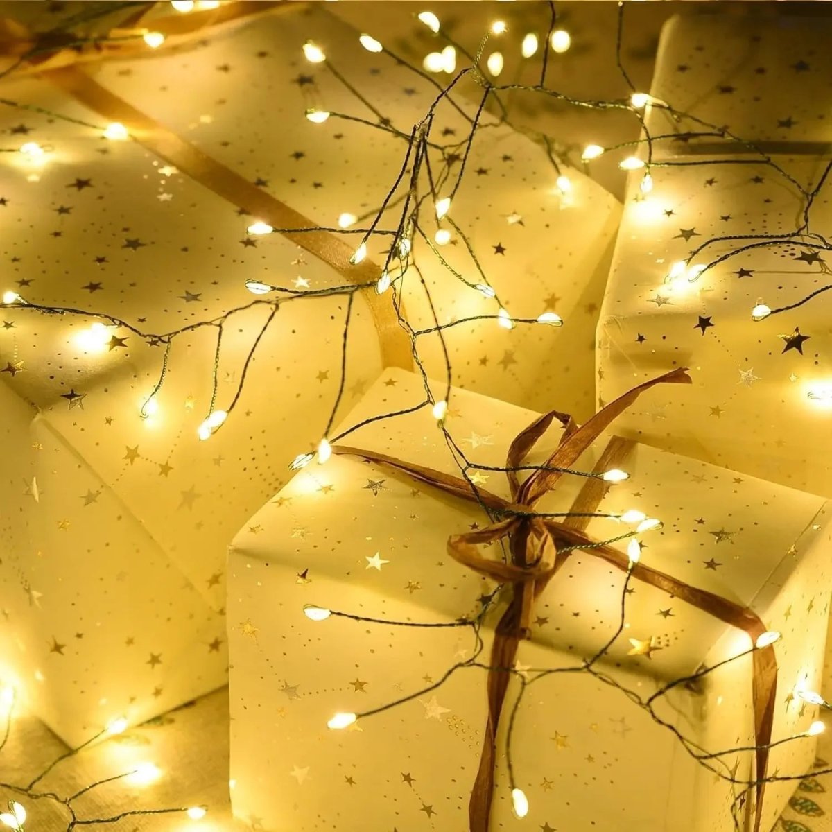 Outdoor Christmas Lights, Copper Wire Fairy Lights with Remote, Firework Tree Lights for Christmas Decorations_02