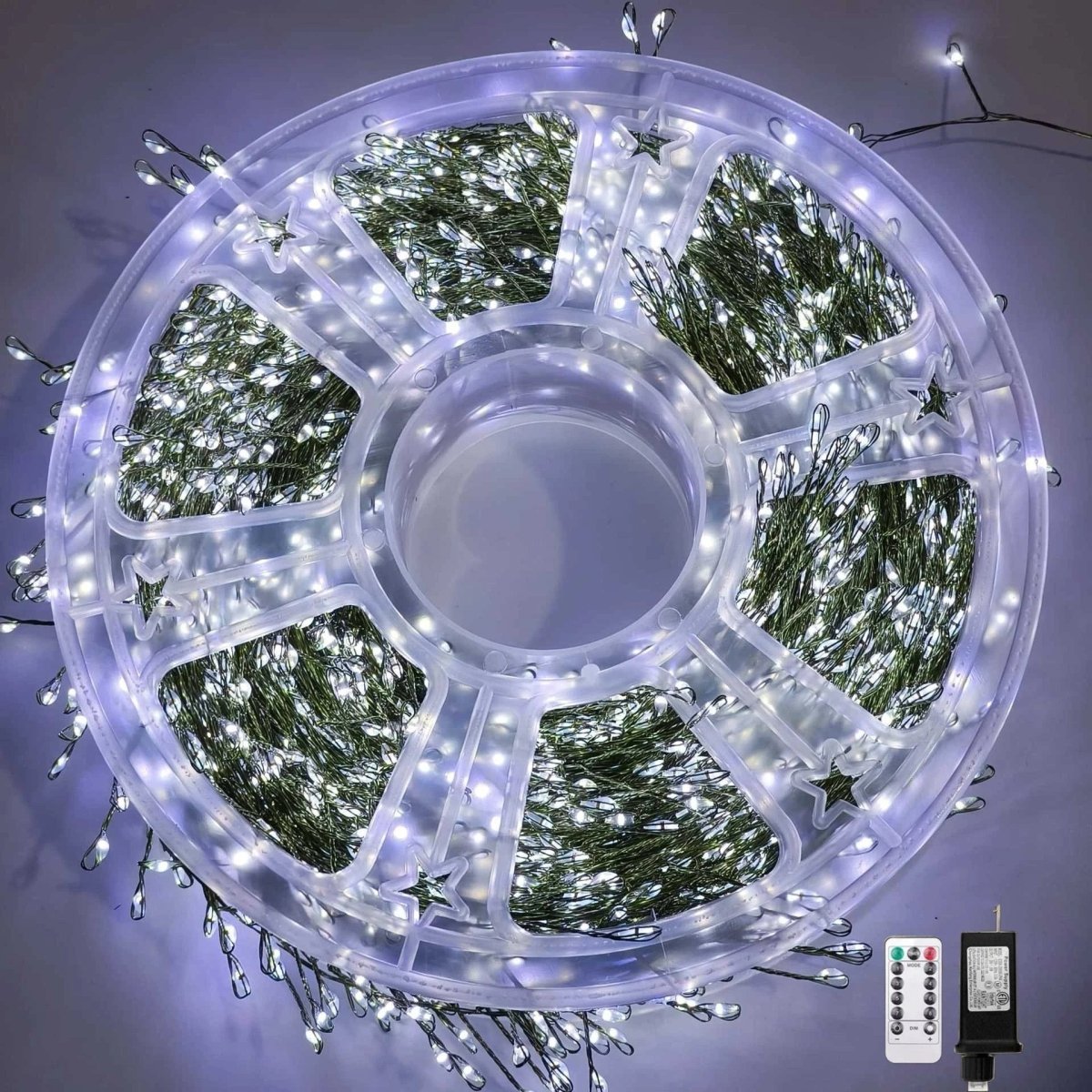 Outdoor Christmas Lights, Copper Wire Fairy Lights with Remote, Firework Tree Lights for Christmas Decorations_08
