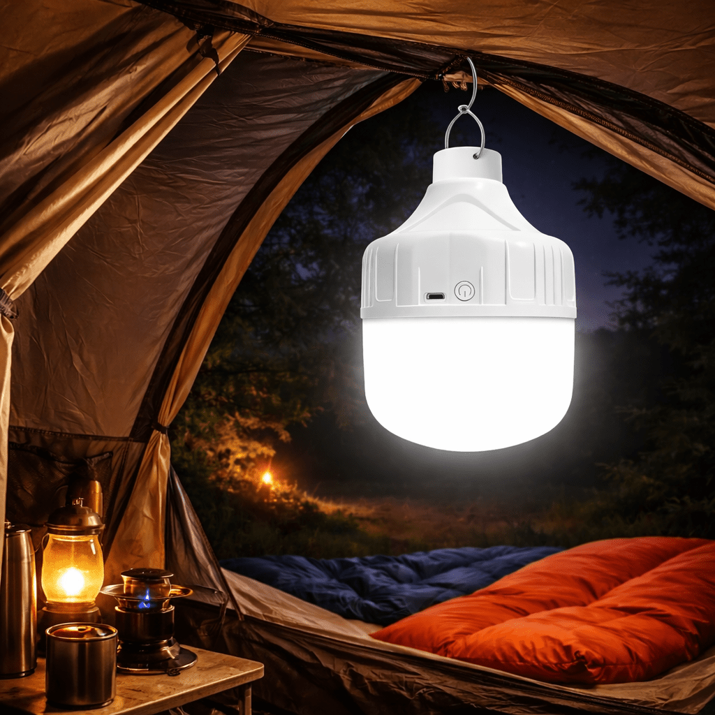 Rechargeable Lamp, Portable LED Lamp, LED Camping Light, Emergency Light, USB Rechargeable Tent Light for Travel_00