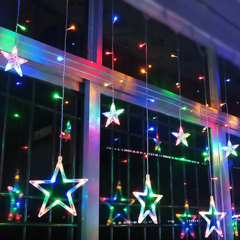 Christmas Lights with Stars, Warm White Star Fairy Lights, Battery or USB Christmas String Lights for Indoors_03