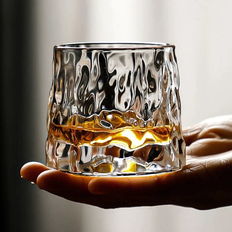 Whisky Glasses Rotating, Crystal Whiskey Glasses in Gift Box, Tumbler Glasses for Scotch and Bourbon, Whisky Gift Set_06