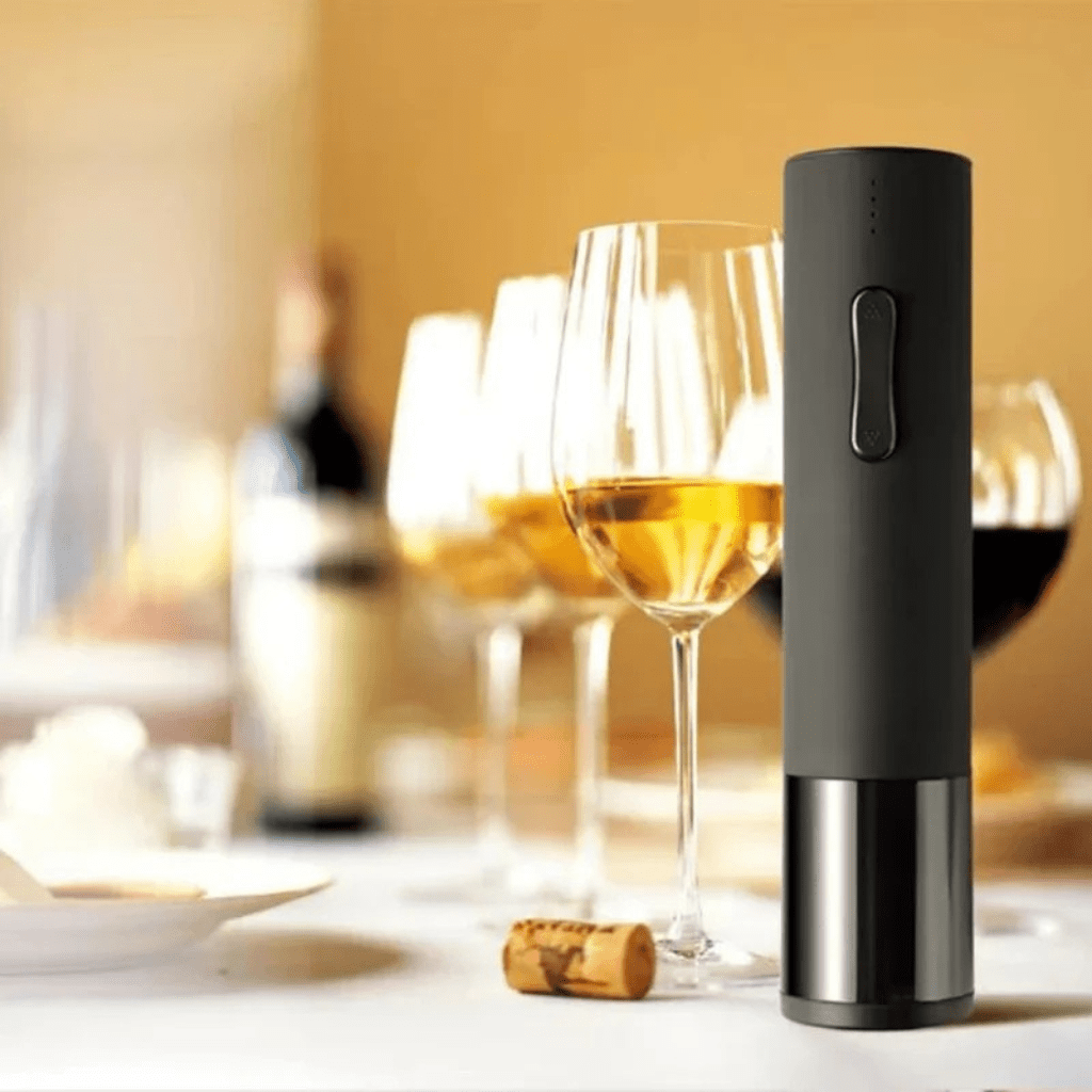 Electric Wine Bottle Opener with Cutter, One Button Automatic Corkscrew, Wine Gifts, Bar Accessories, Kitchen Gadget_02