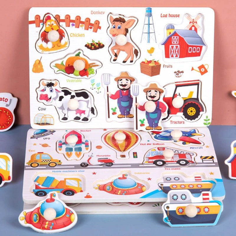 Montessori Busy Board, Wooden Busy Board with Latches and Sliders, Fine Motor Skills Toys, Educational Wooden Toy_03