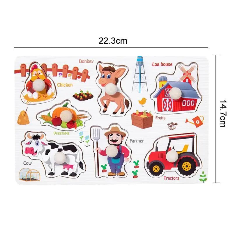 Montessori Busy Board, Wooden Busy Board with Latches and Sliders, Fine Motor Skills Toys, Educational Wooden Toy_10
