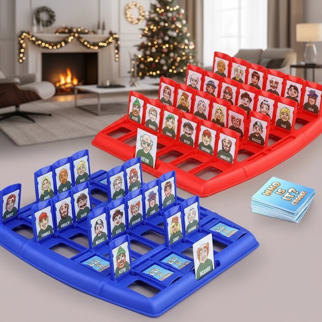 Guessing Game for Kids, Who Is It Logic Game for Children 6+, 2 Player Board Games with Character Cards