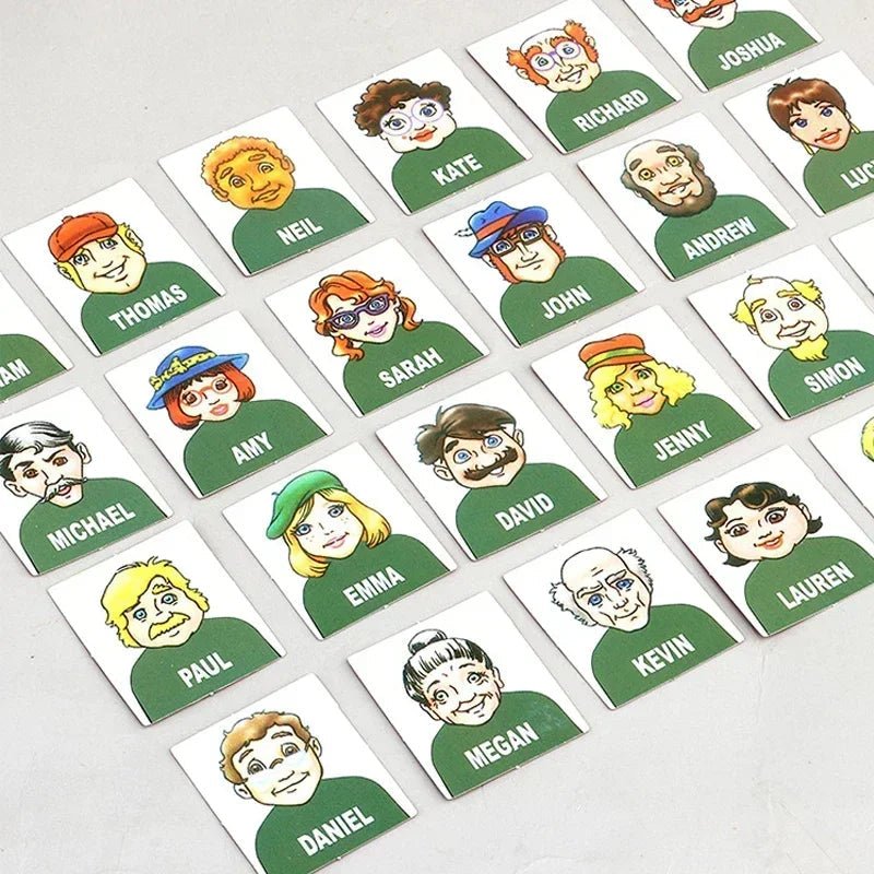 Guessing Game for Kids, Who Is It Logic Game for Children 6+, 2 Player Board Games with Character Cards_05