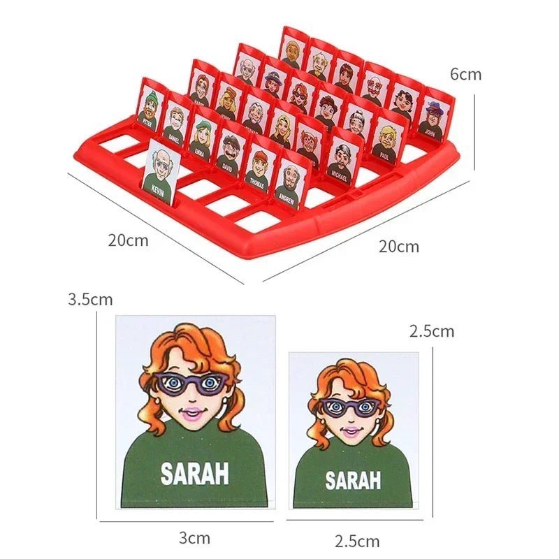 Guessing Game for Kids, Who Is It Logic Game for Children 6+, 2 Player Board Games with Character Cards_06