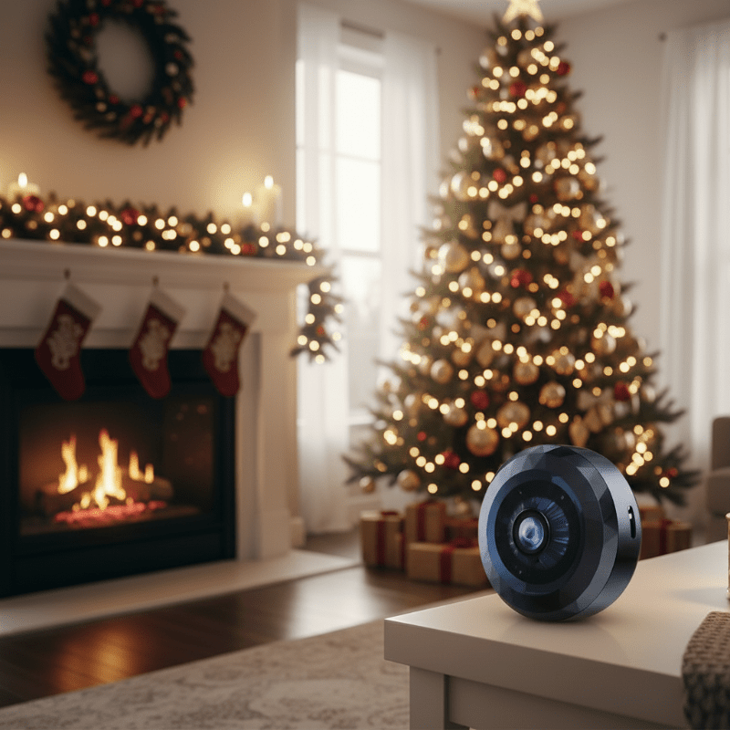 Security Camera, Mini WiFi Home Security Camera with Night Vision, Magnetic CCTV Camera with App and Motion Detection