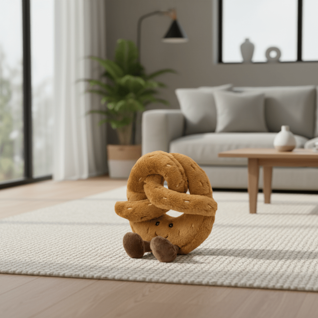 Pretzel Soft Toy, Croissant Plush Toy for Kids and Adults, Cute Plush Food Plushie, Stuffed Toy Gift from 12 Months_02