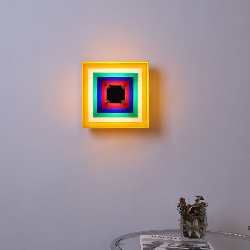 GeometraLight | Bold Artistic Memphis Bauhaus Wall Sconce Lighting 2