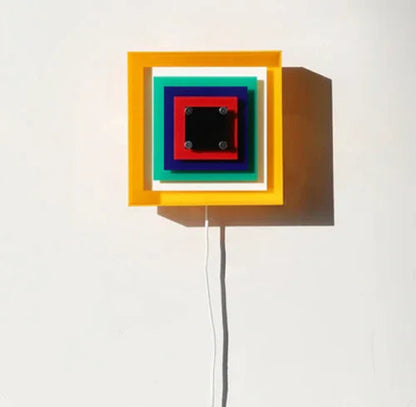 GeometraLight | Bold Artistic Memphis Bauhaus Wall Sconce Lighting 7