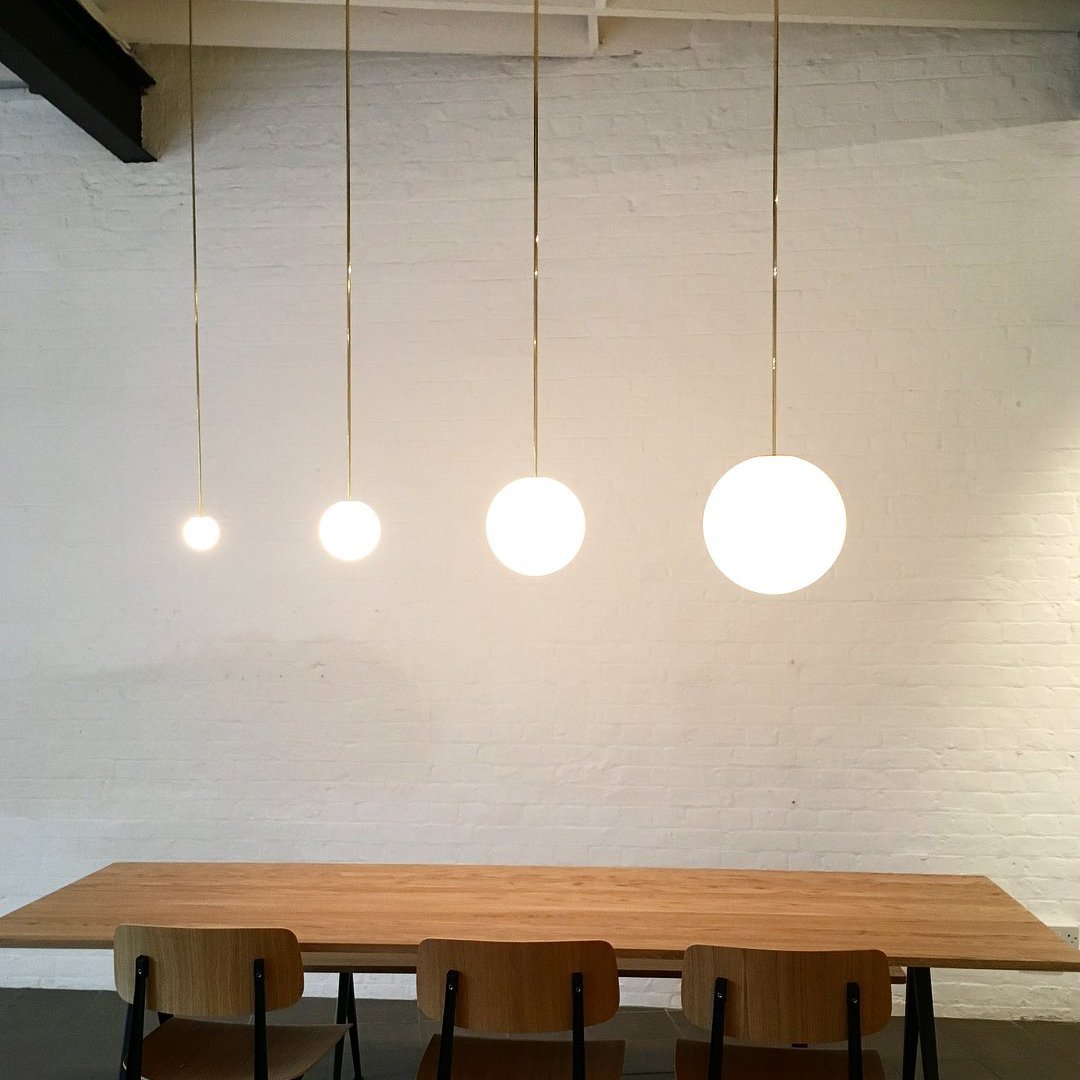 GloboBrass | Elegant Minimalist Glass Pendant Light Fixture 3