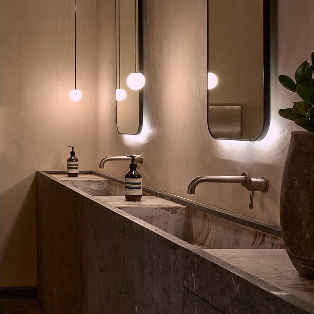 GloboBrass | Elegant Minimalist Glass Pendant Light Fixture 4