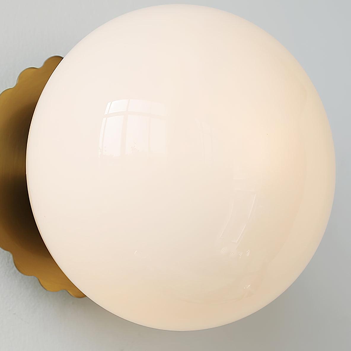 GloboBrass | Elegant Vintage Brass Globe Glass Wall Sconce 1