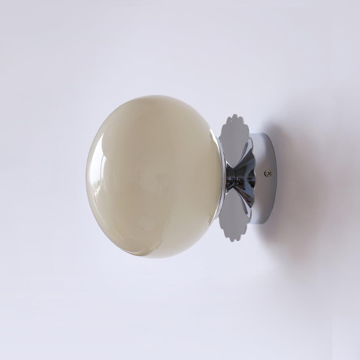 GloboBrass | Elegant Vintage Brass Globe Glass Wall Sconce 12