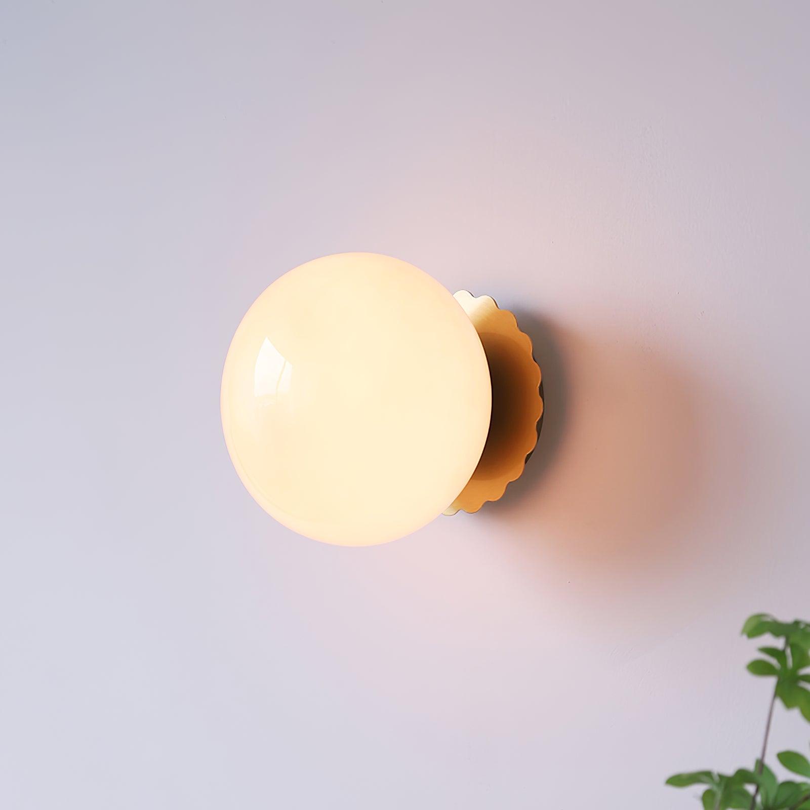 GloboBrass | Elegant Vintage Brass Globe Glass Wall Sconce 2