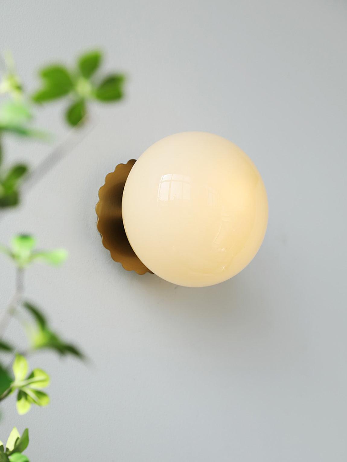 GloboBrass | Elegant Vintage Brass Globe Glass Wall Sconce 7