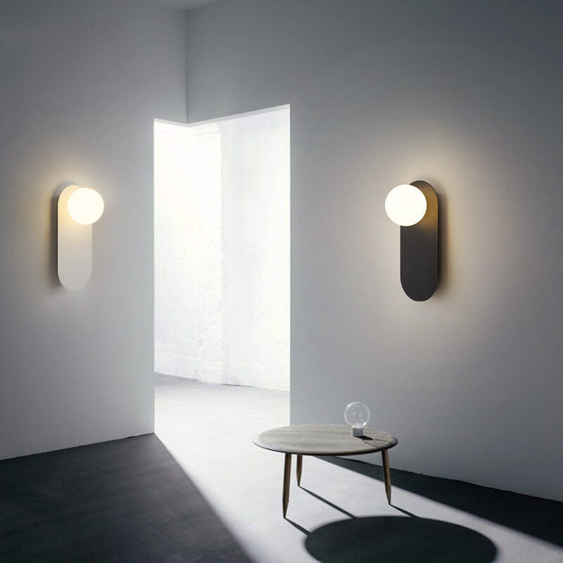 GloboLux | Elegant Minimalist Glass Wall Sconce Lighting Fixture