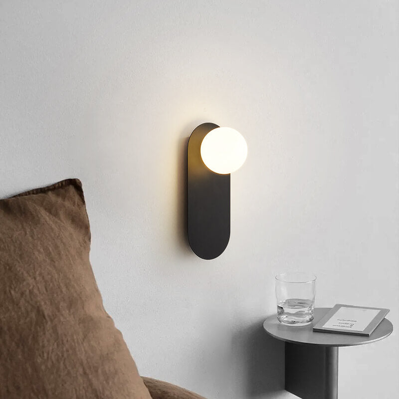 GloboLux | Elegant Minimalist Glass Wall Sconce Lighting Fixture 3