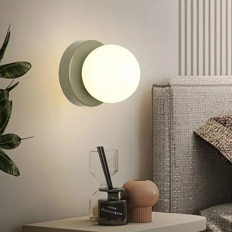 GloboLux | Elegant Minimalist Glass Wall Sconce with LED Light 5