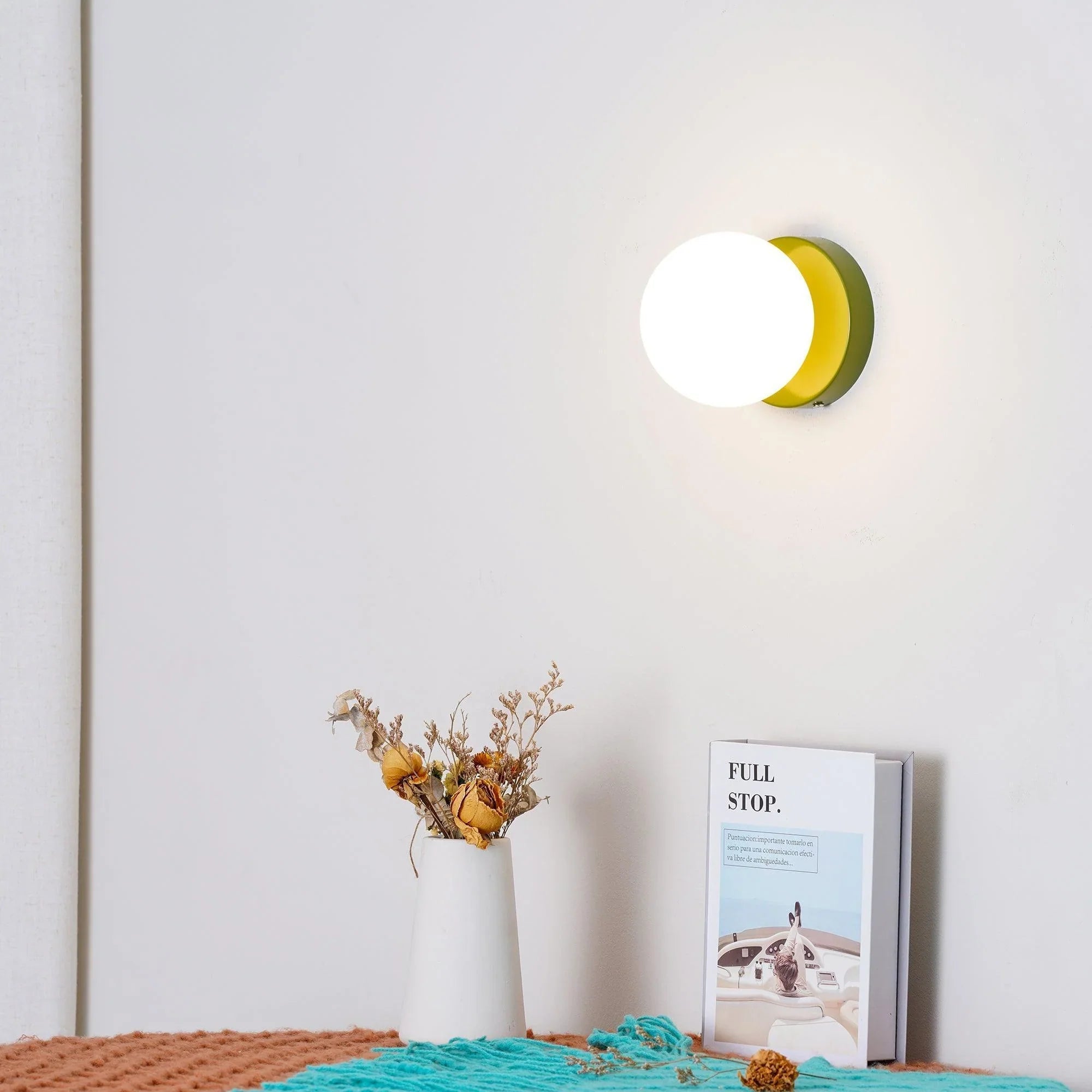 GloboLux | Elegant Minimalist Glass Wall Sconce with LED Light 8