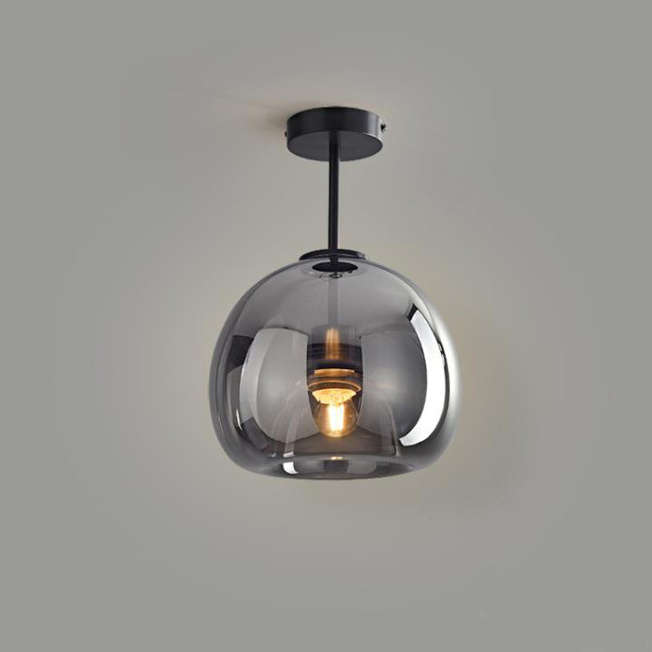 GloboNordic | Elegant Minimalist Glass Semi-Flush Ceiling Light