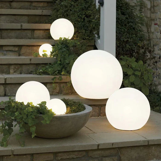 GlowSphere | Modern Solar Garden Lights with Remote Control Illumination 0