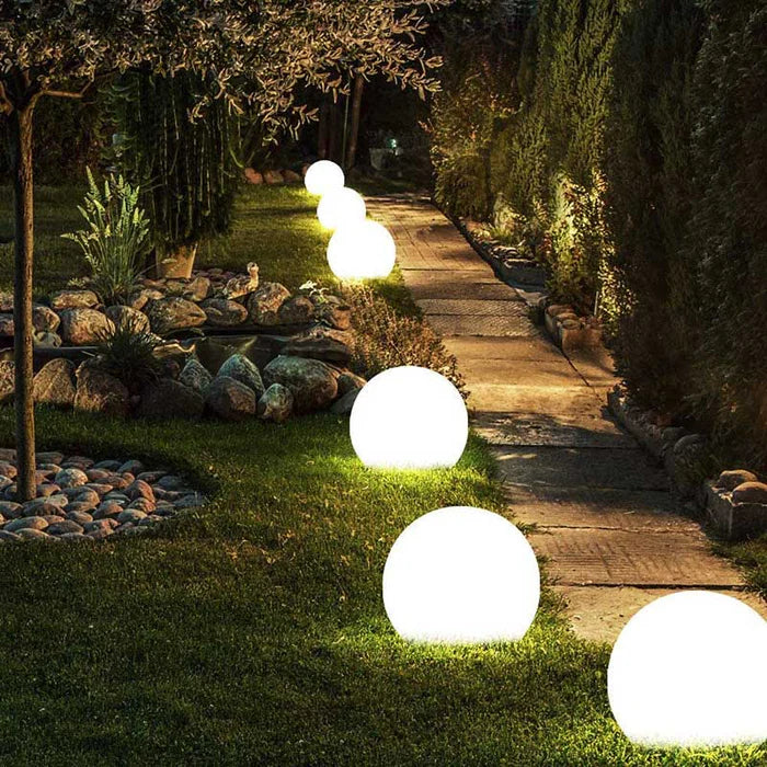GlowSphere | Modern Solar Garden Lights with Remote Control Illumination 1