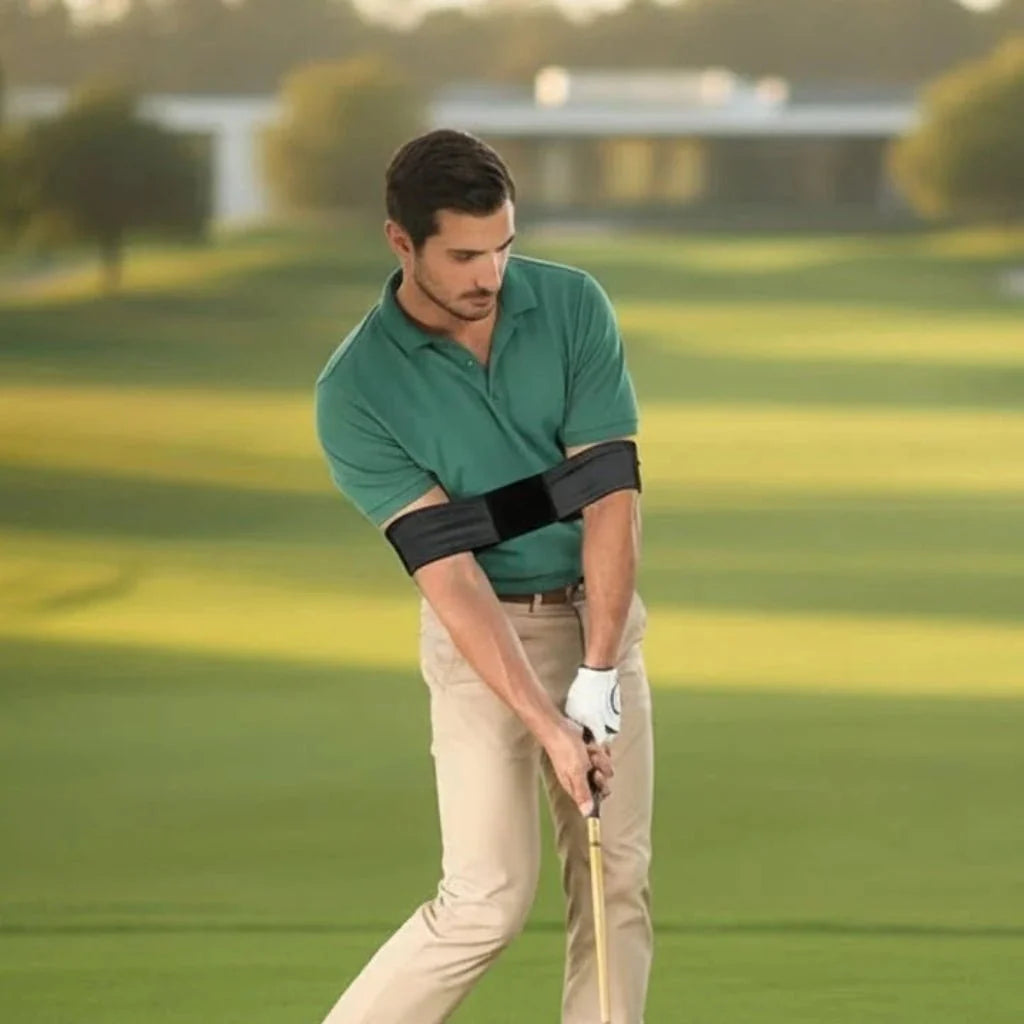 Golf Trainer Band for Arm Guidance, Golf Swing Trainer for Indoor and Outdoor Practice, Golf Practice Aid for Beginners