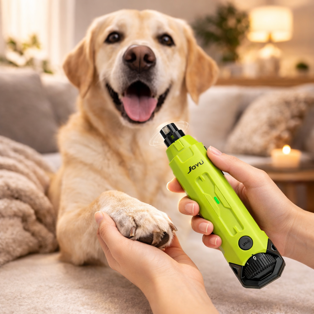 GroomPro | Electric Dog Nail Grinder with Adjustable Speed & LED Light | Whisper-Quiet Design for Stress-Free Grooming