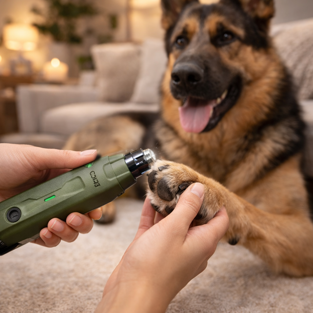 GroomPro | Electric Dog Nail Grinder with Adjustable Speed & LED Light | Whisper-Quiet Design for Stress-Free Grooming 3