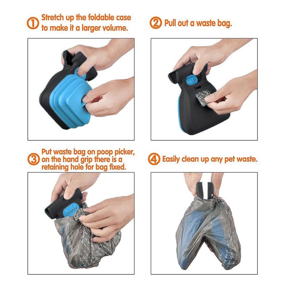 Dog Poop Scooper with Clip and Adjustable Grabber, Portable Dog Poo Scoop, Pooper Scooper for Dog Walks_04