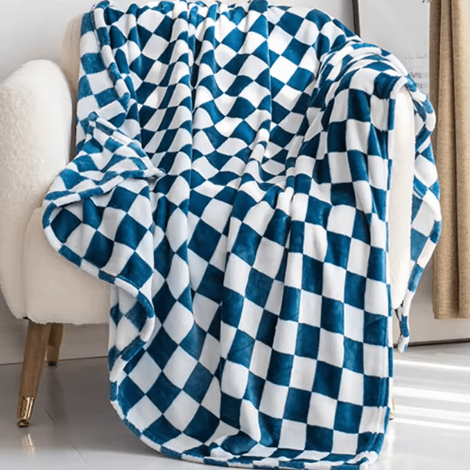 Throw Blanket, Sofa Throw and Bed Throw, Flannel Fleece Blanket for Sofa, Soft Tartan Blanket 70 x 100 cm_05