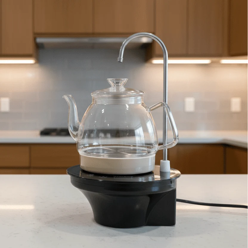 Electric Kettles with Pump Dispenser, Small Table Kettle, Hot Water Dispenser for Tea and Coffee
