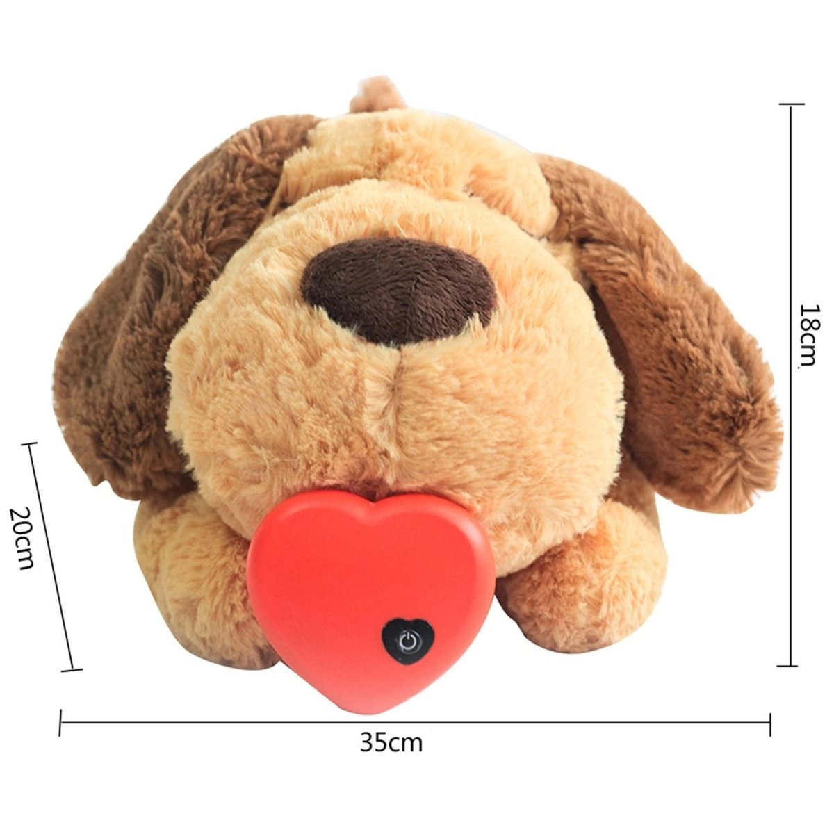 Puppy Toys, Puppy Heartbeat Toy with Removable Heart, Calming Dog Toy with Heartbeat, Plush Dog Soft Toy_09