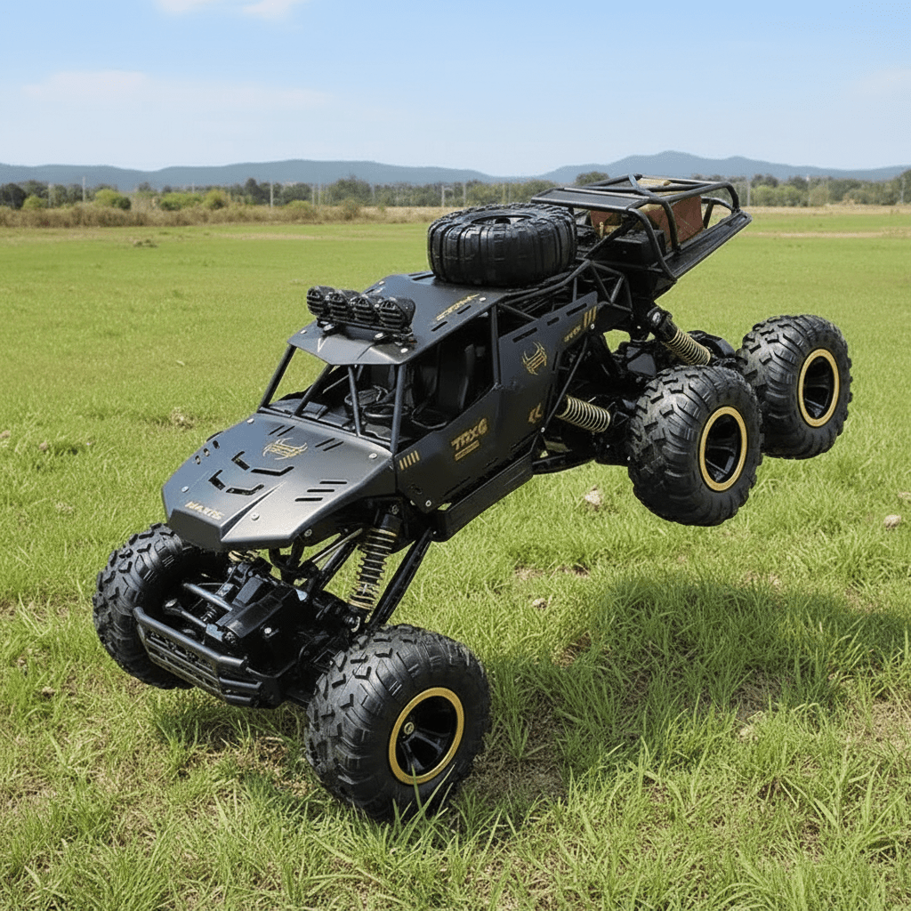 Remote Control Monster Truck with LED Lights, Off Road RC Car, Radio Controlled Car with Six Driven Wheels_06