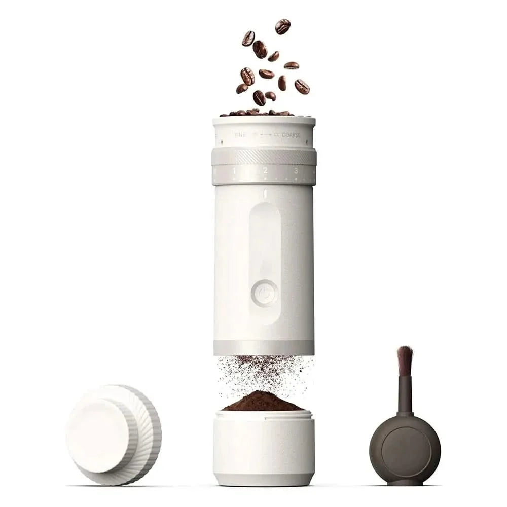 Electric Coffee Grinder, Cordless Coffee Bean Grinder with Stainless Steel Housing