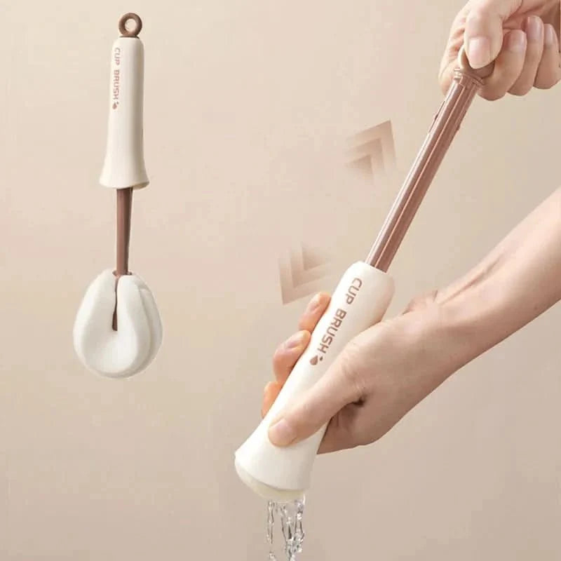 Bottle Brush 2 in 1 with Straw Cleaner, Bottle Cleaning Brush with Sponge for Glasses and Cups, Washing Up Brush_03