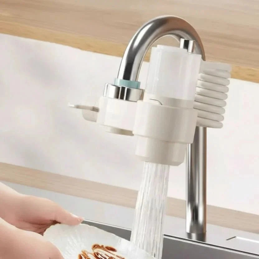 Soap Dispenser with Sponge Holder, Washing Up Liquid Dispenser for Kitchen Sink, Sink Caddy, Kitchen Accessories_02