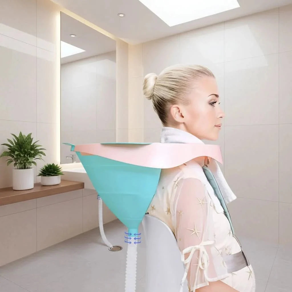 Portable Hair Washing Basins, Foldable Salon Hair Washing Basin, Collapsible Basin for Home and Care Use_02