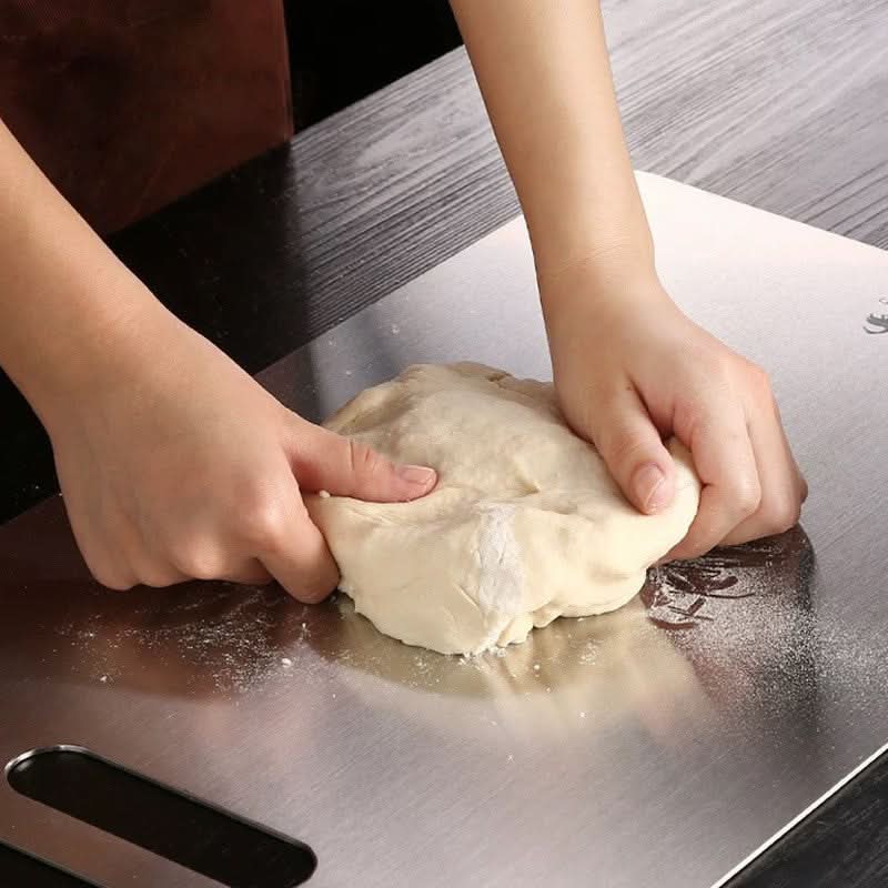 Stainless Steel Chopping Boards, Rust Free Metal Cutting Board for Kitchen, Large Chopping Board 40 x 30 cm_08