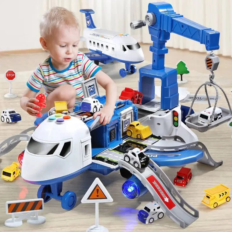 Toy Aeroplane with Music and Lights, Stretchy Aeroplane Toy for Kids, Deformable Stretchy Toy, Musical Toys_03