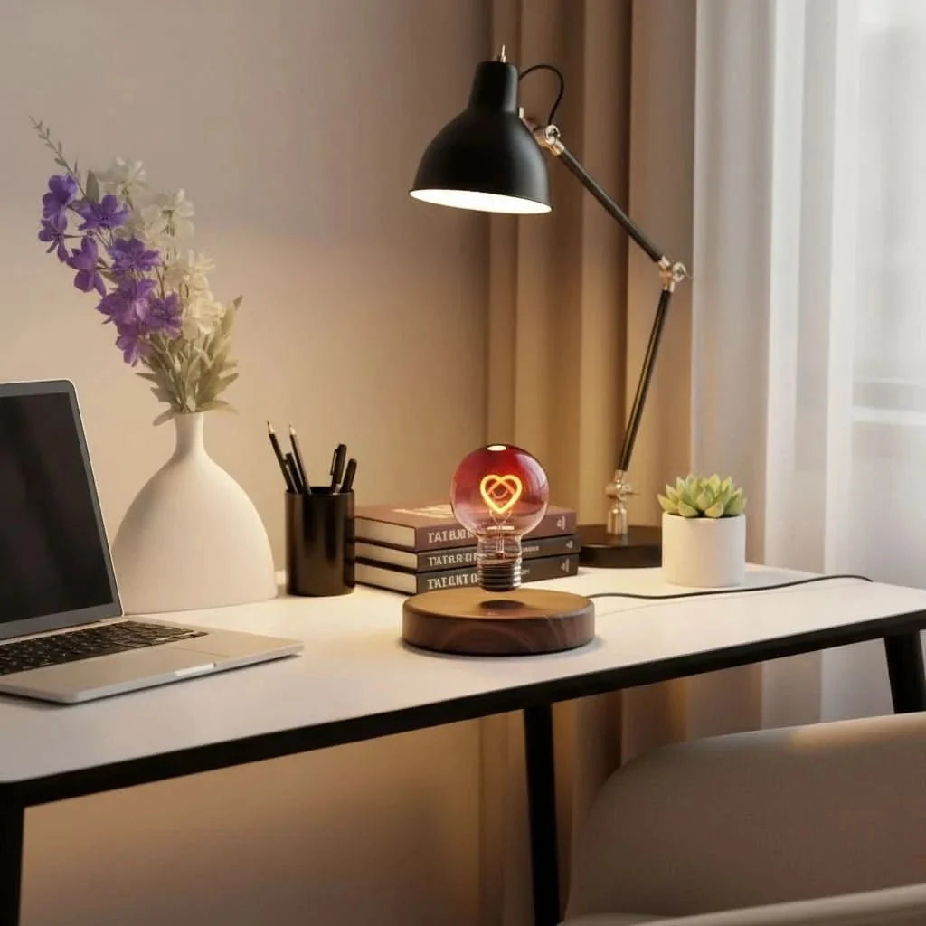 Mood Lamp with Floating Heart