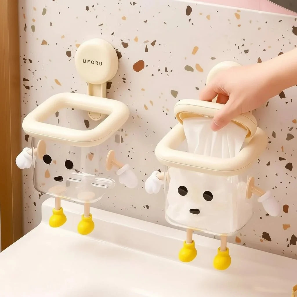 Cosmetic Organiser with Suction Cup, Bathroom Storage for Towels, No Drill Kitchen Organiser for Sink and Laundry Area_01