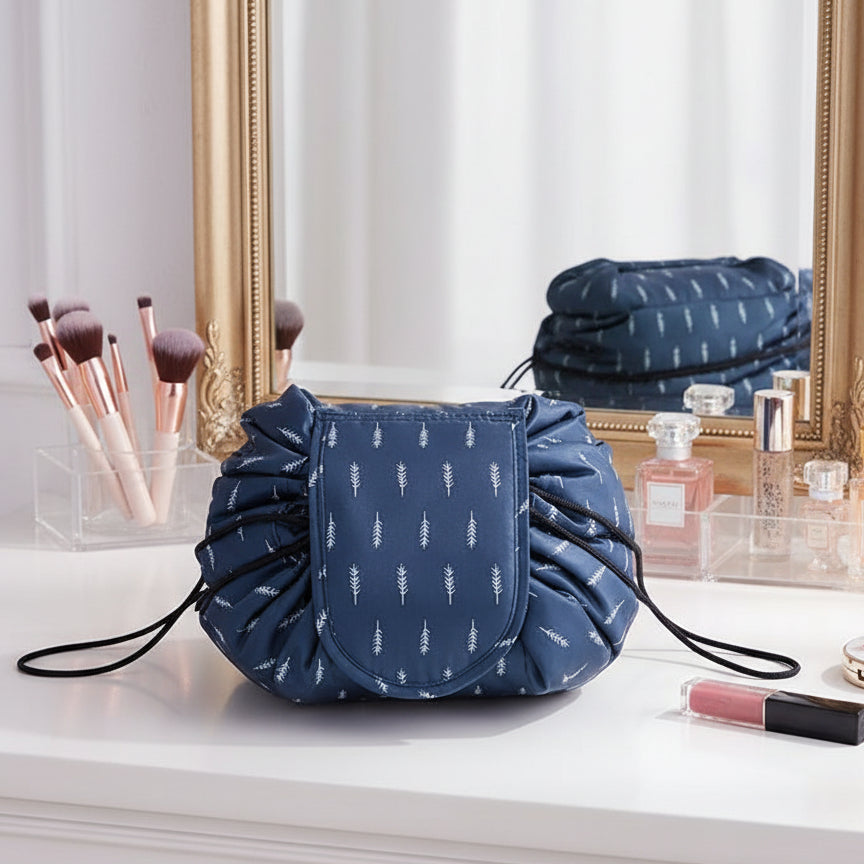 Makeup Bag Waterproof, Travel Cosmetic Bag for Handbag, Makeup Organiser and Cosmetic Pouch with Handy Loop